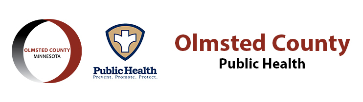 olmsted county logo and public health logo