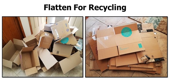 Flatten Cardboard Boxes For Recycling