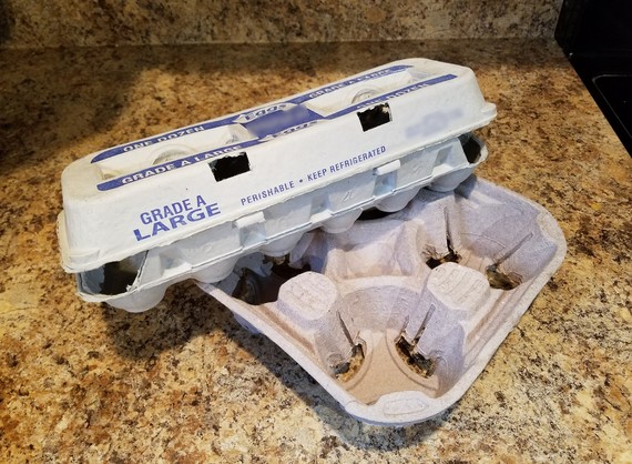 Egg carton and drink holder