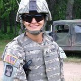 Jennifer Shumaker in uniform