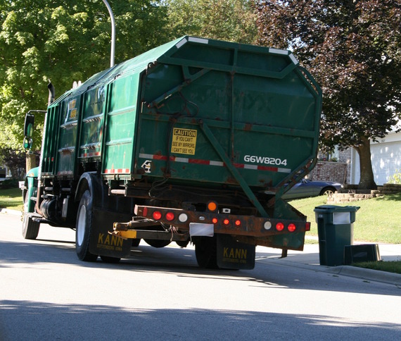 Garbage Truck on Street
