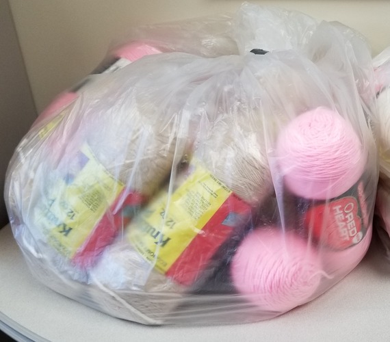 Yarn Salvaged from Recycling Center Plus