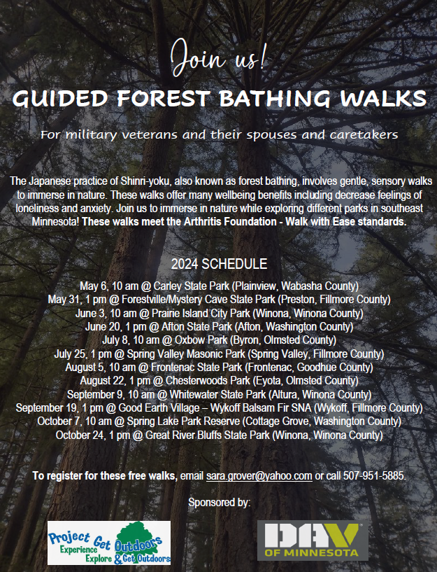 Guided Forest Bathing Walks Flyer