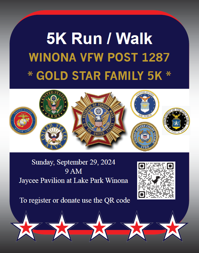 Gold Star Family 5K Run Walk Flyer