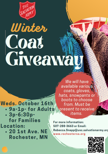 Salvation Army Coat Giveaway