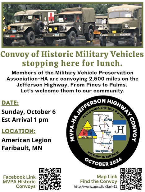 Convoy of Historic Military Vehicles Flyer