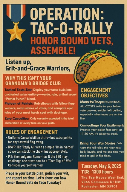 Flyer for Tac-O-Rally