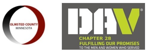 Olmsted County and DAV logos