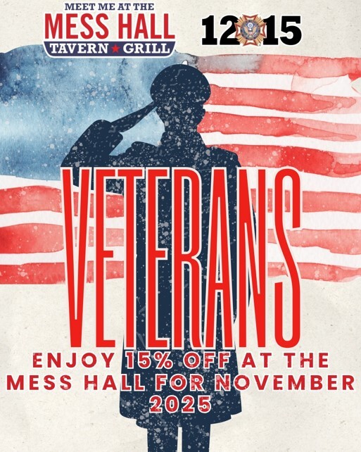 Poster for VFW Mess Hall Discount