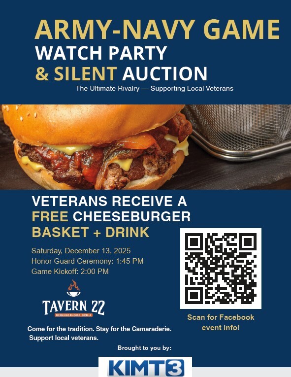 Poster for Army vs Navy Game Watch Party