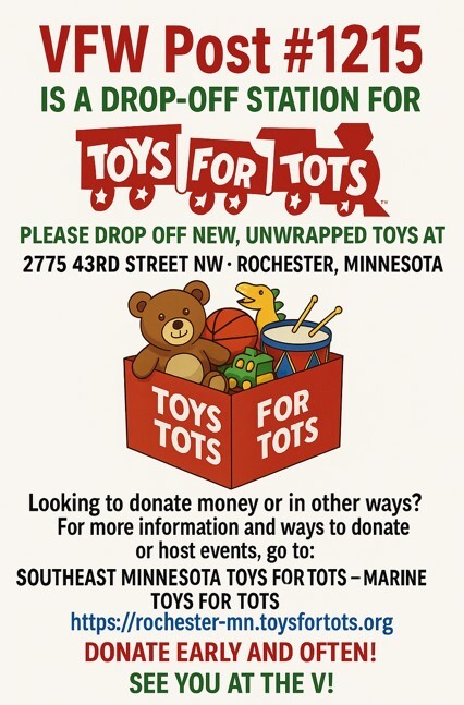 Flyer for Toys for Tots