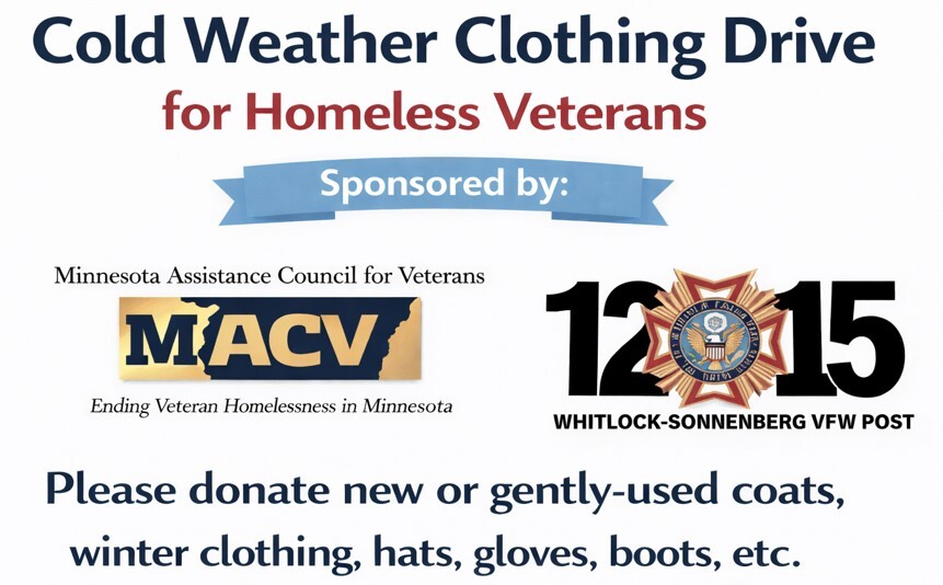 Flyer for Cold Weather Clothing Drive