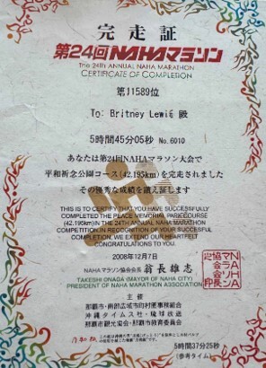 Picture of Marathon Completion Certificate