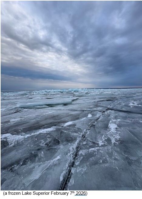 Picture of a frozen Lake Superior