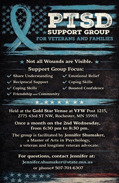 Flyer for PTSD Support Group