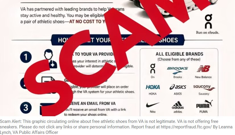 Graphic for shoe scam