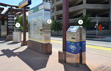 Photo of Prospect Park Station; showing station elements