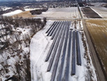 Solar garden at the Metro plant