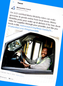 Tweet example in March 2020