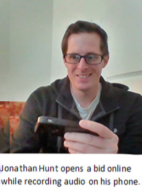 Jonathan Hunt on cell phone 5