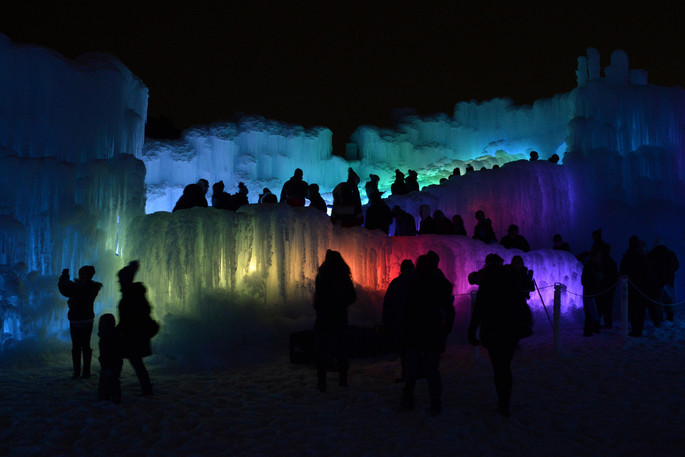 Ice Castles in the regional parks in winter 2020.