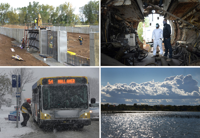 Collage of images supported by state bonding bill.