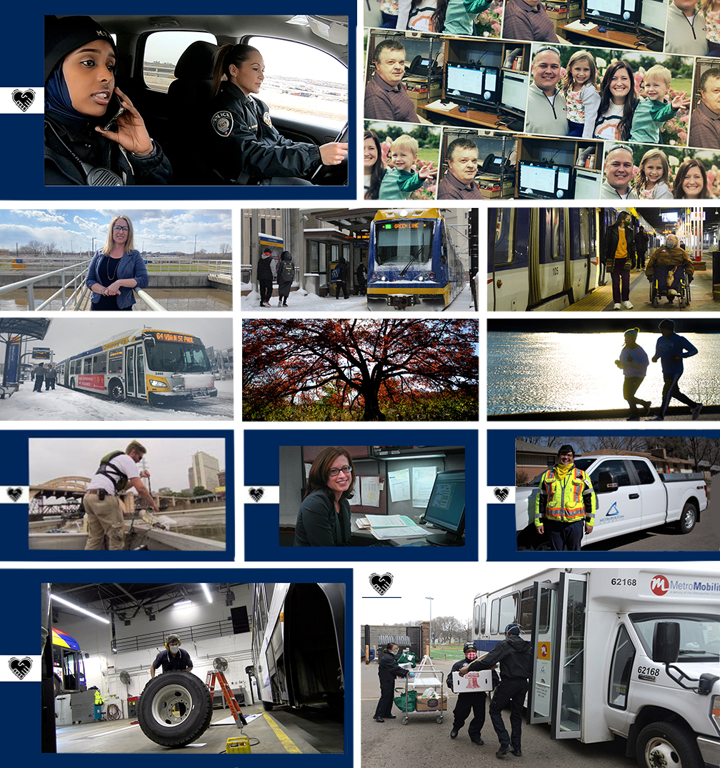 Collage of photos for Employee Recognition