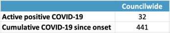 Councilwide positive cases 2-4-21