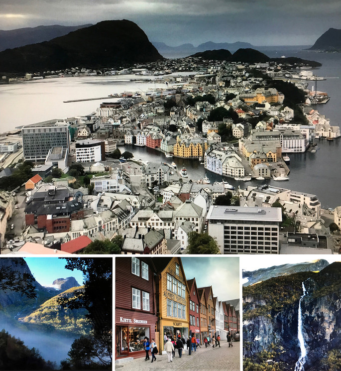 Norway collage of photos.