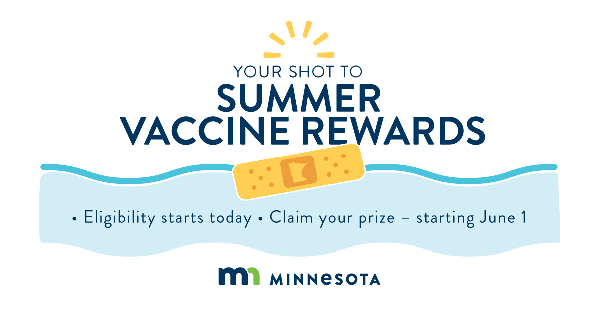 State graphic summer vaccine rewards