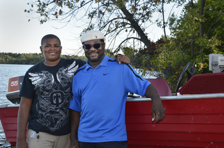 Two men and a boat