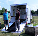 Turfgrass irrigation educational trailer
