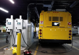 Charging electric bus