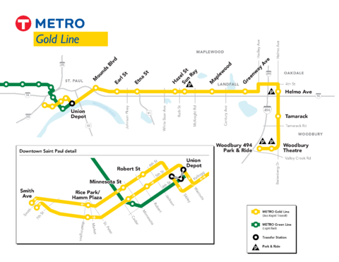 Gold Line Route
