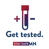 Get tested Stay Safe MN graphic