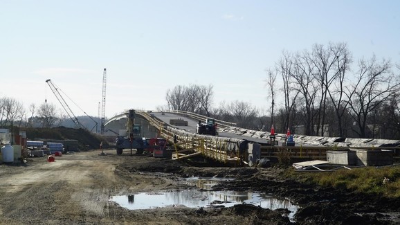 Bridge under construction