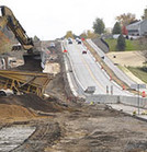 Road construction in Scott County