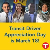 Transit Driver Appreciation Day March 18
