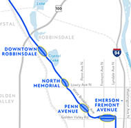 Blue Line Extension Route snapshot