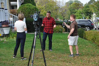 Eric Wojchik being interviewed by KARE 11