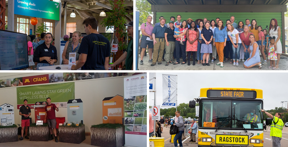 Collage of Met Council activities at the 2022 Minnesota State Fair