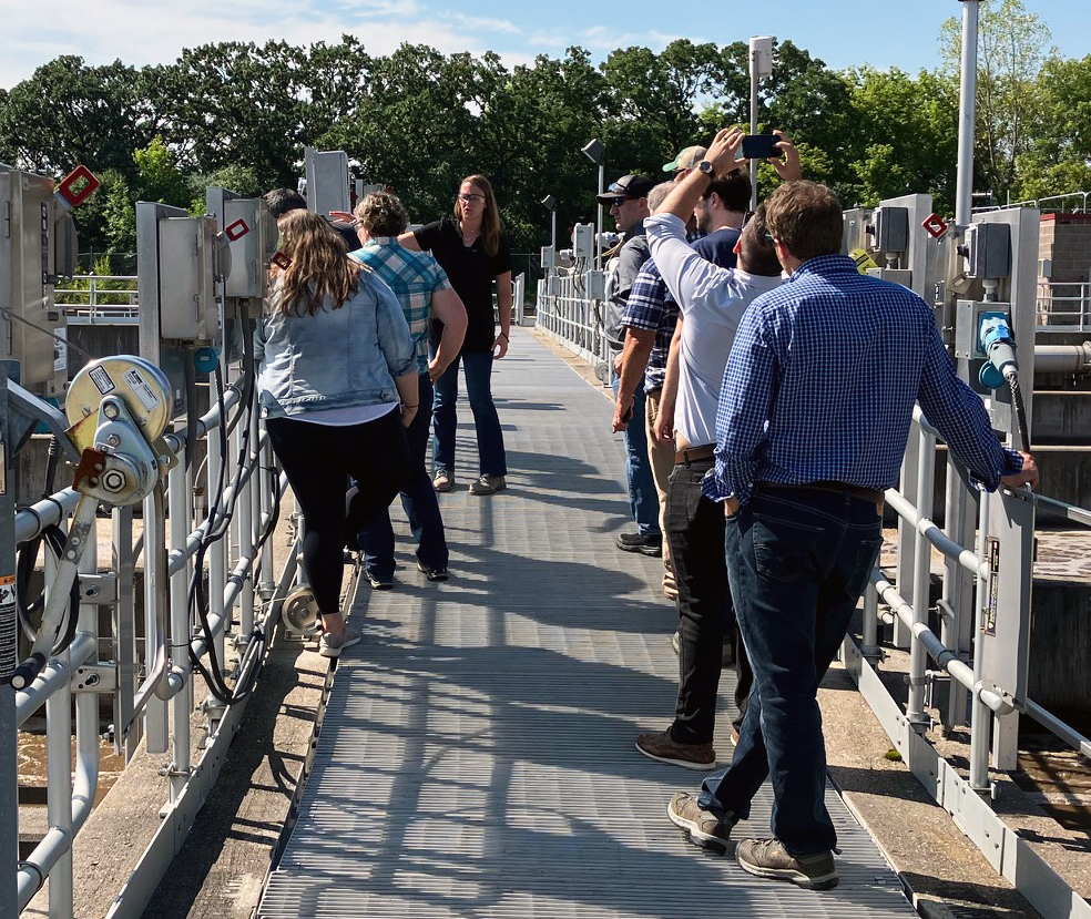STEM teachers from around the metro on a tour of Eagles Point Wastewater Treatment Plant