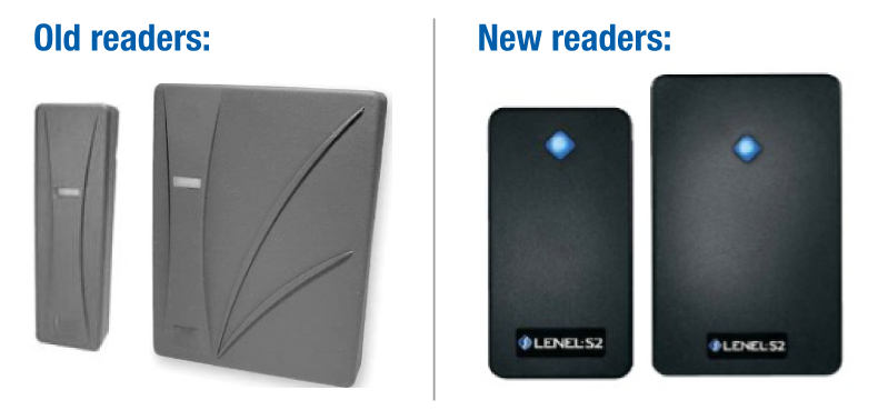 Comparison of old and new card readers