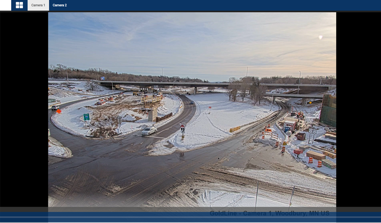 Screenshot of construction camera