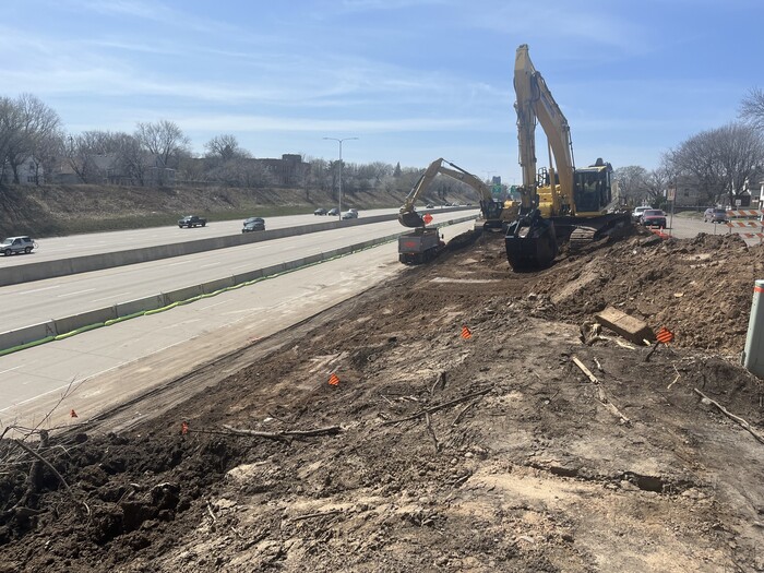 Construction between I-94 and Hudson Road in St. Paul. 