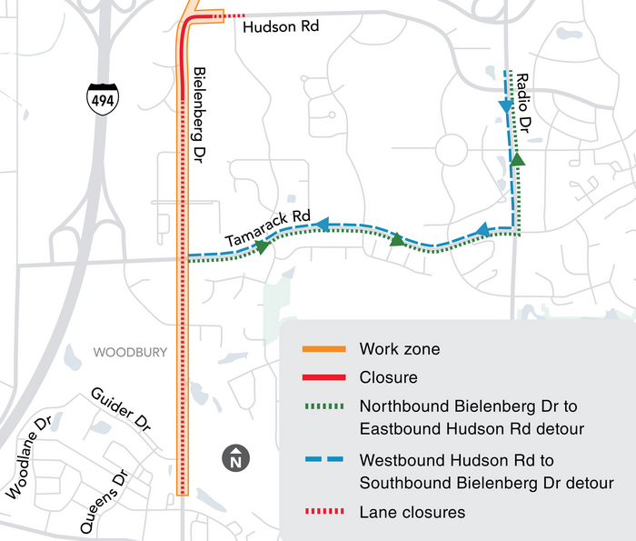 Woodbury Construction Map 