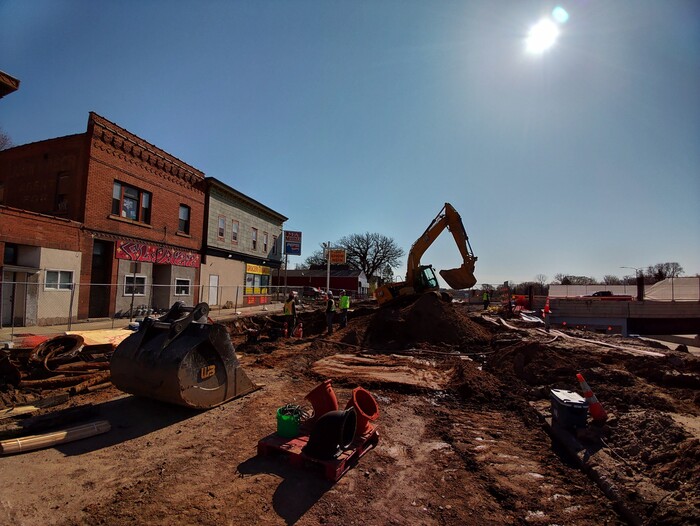 Excavation near Earl Street in East St. Paul