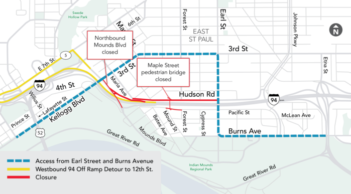 Gold Line_Mounds_Off Ramp Detour