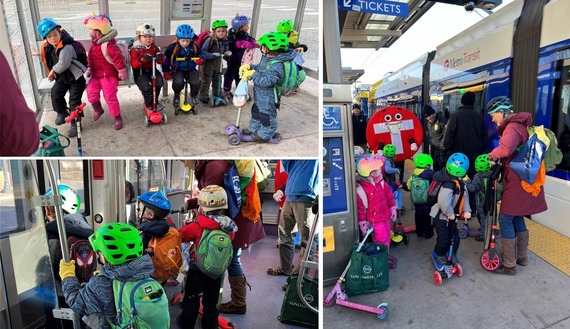Preschoolers take Metro Transit buses and trains
