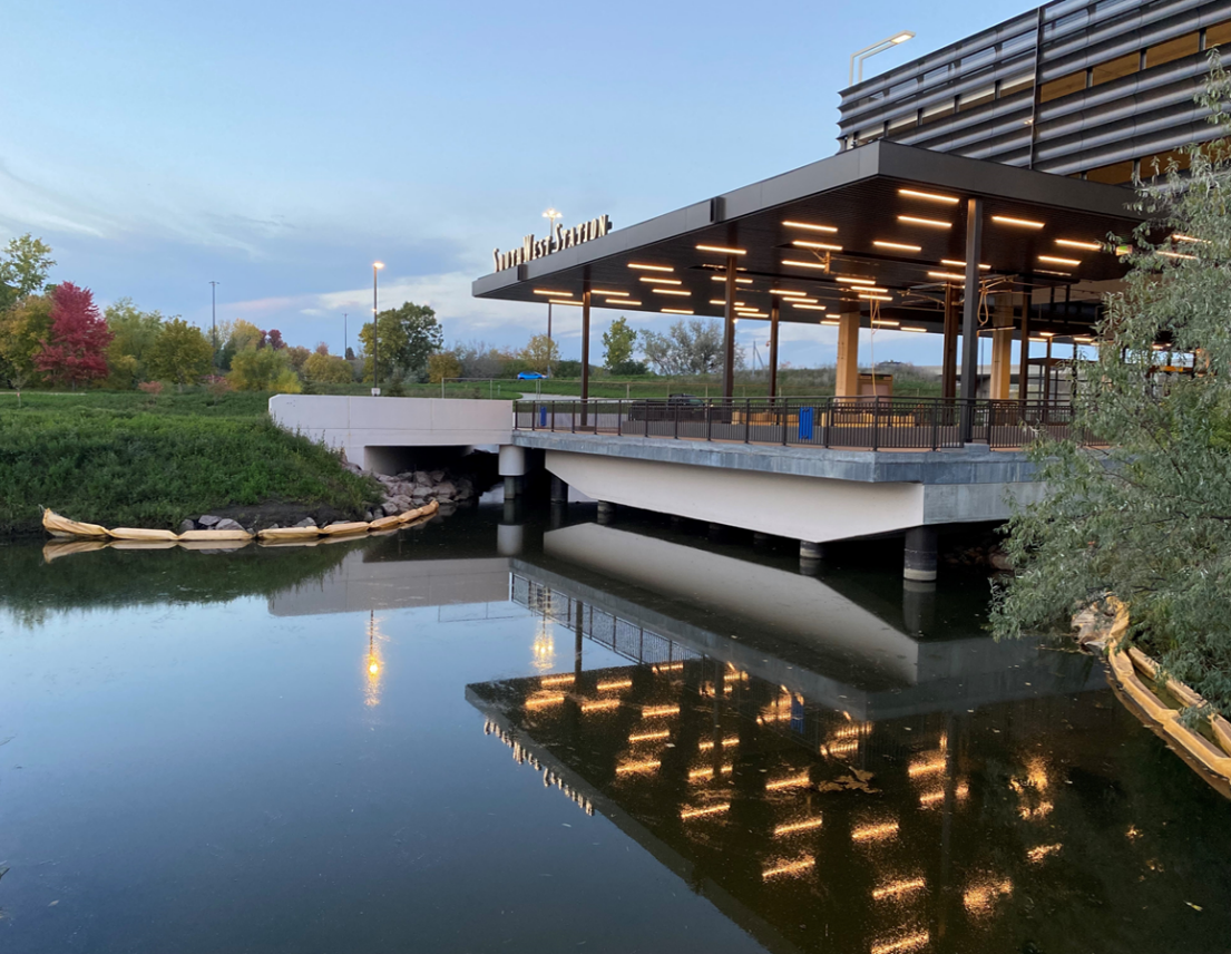 The west end of SouthWest Station in Eden Prairie.